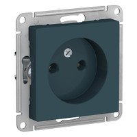 Розетка ATLASDESIGN без заземления 16А механизм изумруд (Systeme Electric) ATN000841