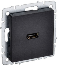 BRITE Розетка HDMI РHDMI-0-БрЧ черный (IEK) BR-H10-K02