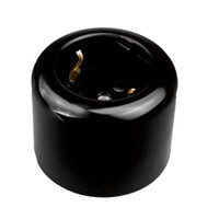 Розетка с заземляющим контактом, черный (Bironi) R1-101-23