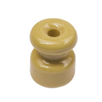 Изолятор для наружного монтажа R керамика цвет песочное золото (50 шт/уп) (Bironi) R1-551-019-50