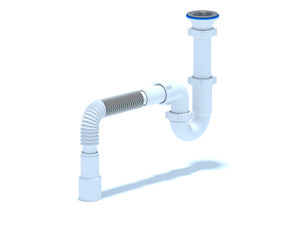 Сифон для мойки АНИ 1 1/2'X40 прямоточный c гибкой трубой 40х40/50 (АНИ пласт) D0115