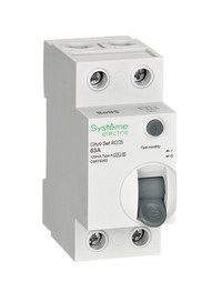 Выключатель дифференциального тока селективный (ВДТ/УЗО) 63А 2P 100мА A-S 230В City9 Set (Systeme Electric) C9R76263