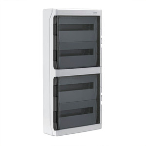 Щит настенный с дверцей 72 модулей IP65 серый с   клеммным блоком 63А (DKC) RB72W6TGD