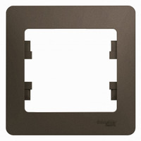 GLOSSA Рамка 1 пост шоколад (Systeme Electric) GSL000801