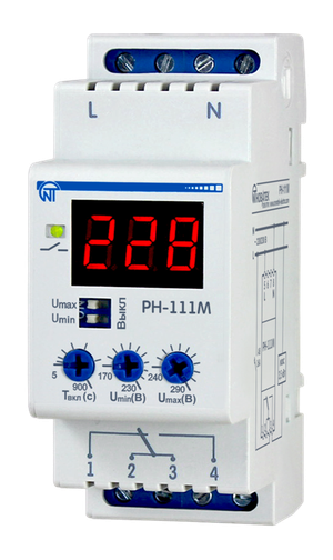 Реле напряжения РН-111М 16А (Новатек-Электро) 3425601111