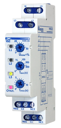 Реле напряжения трехфазное РНПП-312 одномодульное (Новатек-Электро) 3425600312