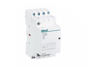 Контактор модульный 4НЗ 25А 230В МК-103 (Dekraft) 18070DEK