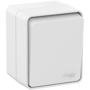 AtlasDesign Profi54 выключатель одноклавишный IP54 10 АХ, БЕЛЫЙ, Россия (Systeme Electric) ATN540111