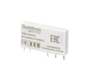 Реле интерфейсное 1CO,6 A, 60 В DC (Systeme Electric) SSL1AB4ND