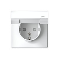 ARTGALLERY розетка с заземл. со шт. с крышк, 16А, IP44, механизм, белый (Systeme Electric) GAL440146