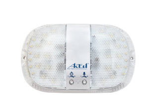 Светильник светодиодный Персей 8Вт, 8 00Лм, 220В с оптико-акустическим датчиком, многорежимный, регулировка акуст. датчика и времени свечения, защита от краж, антивандальный (Актей) СА-7008У