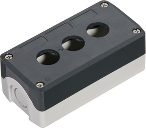 Пост кнопочный , 3 отверстия, серый (Systeme Electric) SALD03