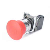 Кнопка аварийного останова SB4 в сборе 22мм 40мм тяни-толкай металл 1НЗ (Systeme Electric) SB4BT842