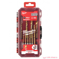 Сверла по металлу RedHEX™ HSS-TiN набор 10ед. (3-10мм) GEN II (Milwaukee) 4932493865