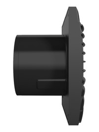 Вентилятор осевой вытяжной с обратным клапаном D100 декоративный (DiCiTi) SILENT 4C Matt black