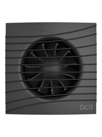 Вентилятор осевой вытяжной с обратным клапаном D125 декоративный (DiCiTi) SILENT 5C Matt black
