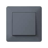 ATLASDESIGN AIR 1-постовая РАМКА, ГРИФЕЛЬ/дымчатый черный (Systeme Electric) ATN220701