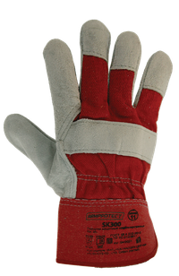 Перчатки спилковые комбинированные на флисовой подкладке ArmProtect SK300. р.10 (Азбука Защиты) 4631161388582