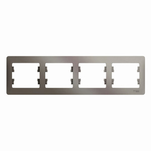 GLOSSA рамка 4-постовая горизонтальная платина (Systeme Electric) GSL001204