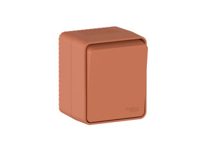 AtlasDesign PROFI IP54 О/У 1-клавишный ВЫКЛЮЧАТЕЛЬ 10 АХ, ТЕРРАКОТОВЫЙ (Systeme Electric) ATN547011