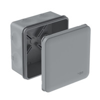MultiBox Коробка распределительная с мембранными вводами IP66 85х85х42 Серая (со стикером) под пистолет (Systeme Electric) IMT351971