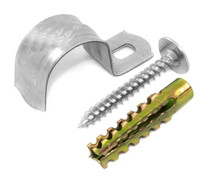 Комплект крепежа СМО 25-26 с дюбелем и саморезом (100шт) (Крепдил) С2526Д530С4225