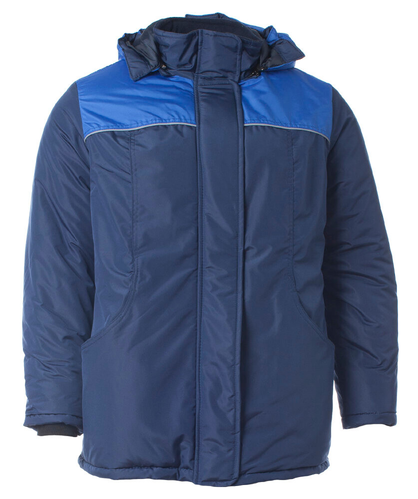 Куртка утеплённая женская СНЕЖАНА цв. т/синий с васильковым 56-58 112-116/170-176 (Эталон-Спецодежда) 110403