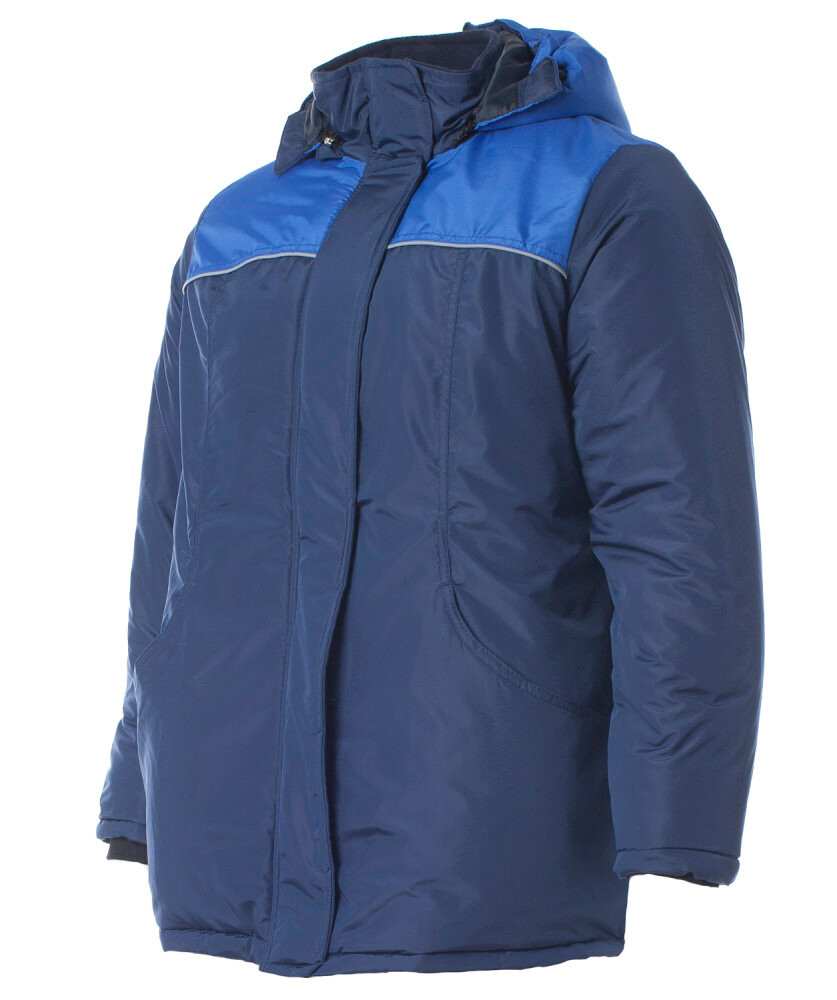 Куртка утеплённая женская СНЕЖАНА цв. т/синий с васильковым 56-58 112-116/170-176 (Эталон-Спецодежда) 110403