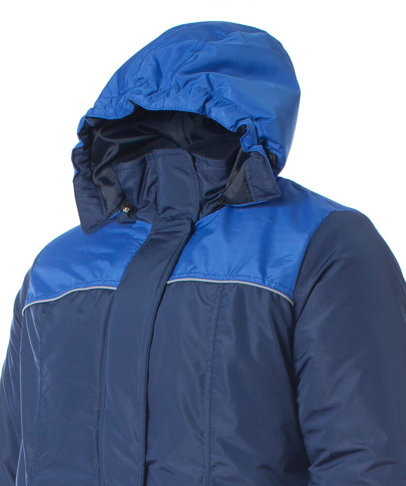 Куртка утеплённая женская СНЕЖАНА цв. т/синий с васильковым 56-58 112-116/170-176 (Эталон-Спецодежда) 110403