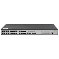 Коммутатор управляемый L2  24 порта RJ45/SFP 100 1000 Мб/сPoE 185Вт (SNR) SNR-S2982G-24T-POE