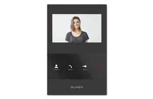 Видеодомофон цветной SQ-04 Black (SLINEX) SLINEX SQ-04  Black