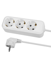 Удлинитель 3 гнезда.3 метра.с/з.16 А. 3680 Вт. белый. НАРОДНЫЙ (TDM ELECTRIC) SQ1303-1401