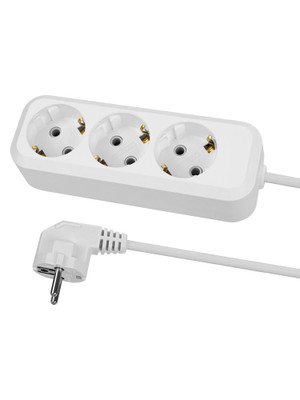 Удлинитель 3 гнезда.3 метра.с/з.16 А. 3680 Вт. белый. НАРОДНЫЙ (TDM ELECTRIC) SQ1303-1401
