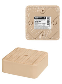 Коробка распаячная КР 75х75х28 ОП сосна IP40, инд. штрихкод (TDM ELECTRIC) SQ1401-0405