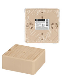 Коробка распаячная КР 100х100х44 ОП сосна IP40, инд. штрихкод (TDM ELECTRIC) SQ1401-0409