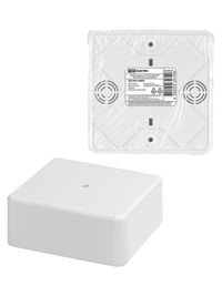 Коробка распаячная КР 100х100х44 ОП белая, IP40, инд. штрихкод (TDM ELECTRIC) SQ1401-0909