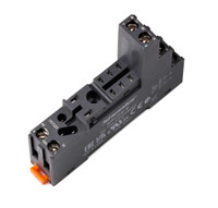 Цоколь 10A300V, черный, на рейку DIN35 (Shenler) SRU08-E