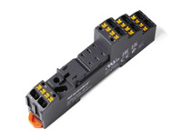 Цоколь SRU08-ST, 10A(300V), push-in, черный, на рейку DIN35 Shenler (RUCELF)