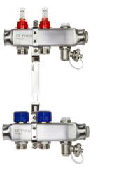 Коллекторная группа SSM-2RF set 2 контура 1'X3/4' с расходомерами и кронштейнами (Ридан) 088U0952R