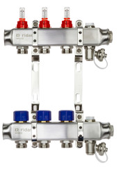 Коллекторная группа SSM-3RF set 3 контура 1'X3/4' с расходомерами и кронштейнами (Ридан) 088U0953R