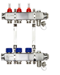 Коллекторная группа SSM-3RF set 3 контура 1'X3/4' с расходомерами и кронштейнами (Ridan) 088U0953R