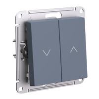 ATLASDESIGN 2-клавишный ВЫКЛЮЧАТЕЛЬ ЖАЛЮЗИ, 10А, мех., ГРИФЕЛЬ (Systeme Electric) ATN000719
