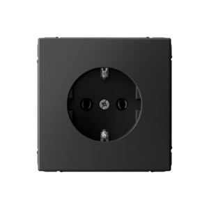ARTGALLERY РОЗЕТКА с заземлением, 16А, механизм, быстрозажимные клеммы, базальт (Systeme Electric) GAL001443S