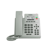 Телефон IP начального уровня  с 2-мя линиями, поддержка PoE, цвет светло-серый (Yealink) SIP-T31P Light Gray