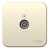 Коннектор ТВ BLANCA с изолирующей пластиной, молочный (Systeme Electric) BLNTA000012