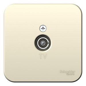 Коннектор ТВ BLANCA с изолирующей пластиной, молочный (Systeme Electric) BLNTA000012