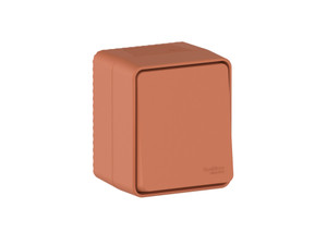 AtlasDesign PROFI IP54 О/У 1-клавишный ПЕРЕКЛЮЧАТЕЛЬ 10 АХ, ТЕРРАКОТОВЫЙ (Systeme Electric) ATN547061