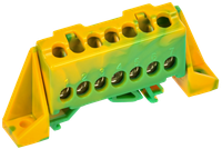 TEKFOR Шина PE земля в комбинированном DIN-изоляторе Стойка 6х9-7-ЖЗ IEK (IEK) TF-NN10-07-DP-K52