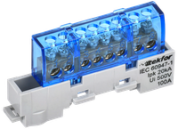 TEKFOR Шина N ноль изолированная на универсальном держателе 6х9-8-С IEK (IEK) TF-NN10-08-KL-K07