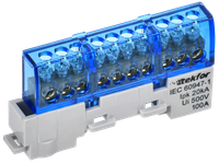 TEKFOR Шина N ноль изолированная на универсальном держателе 6х9-10-С IEK (IEK) TF-NN10-10-KL-K07